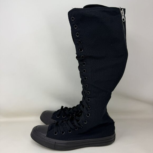 Converse Chuck Taylor All Star XX-Hi Knee-High Shoes Black Women's Size 7 - Picture 4 of 8